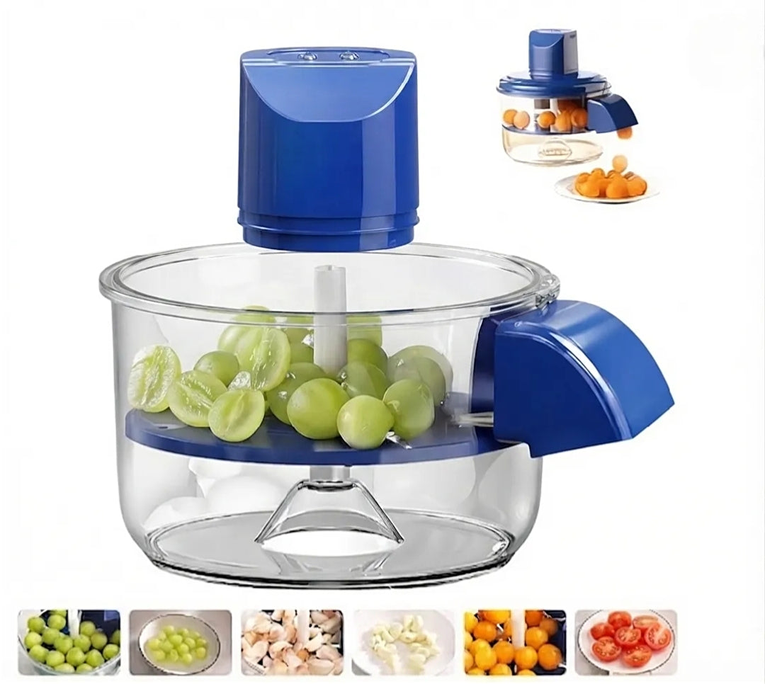 Electric Fruit and Vegetable Peeler Machine – Automatic Rapid Grape & Cherry Tomato Skin Peeler, Cordless Kitchen Peeling Tool with Clear Container for Quick Food Prep & Salads