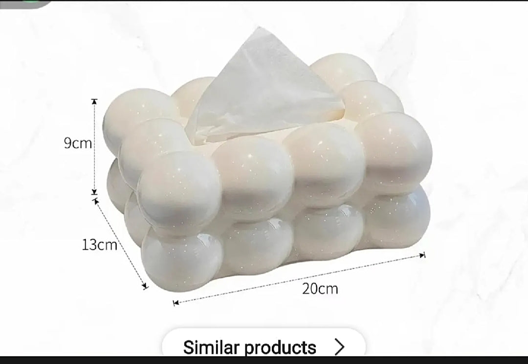 Bubble Tissue Box - Modern Tissue Holder - Tissue Box